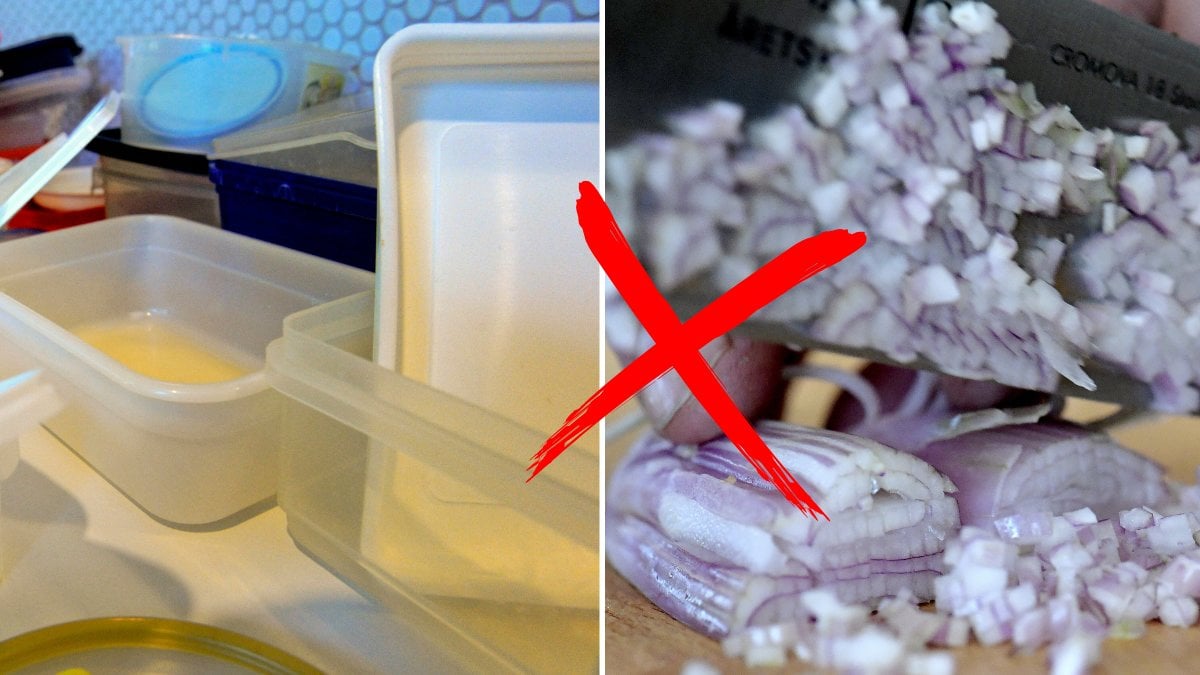 Förvara aldrig dessa saker i plastlådor